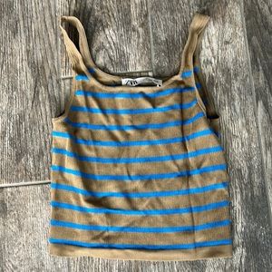 Striped knit tank